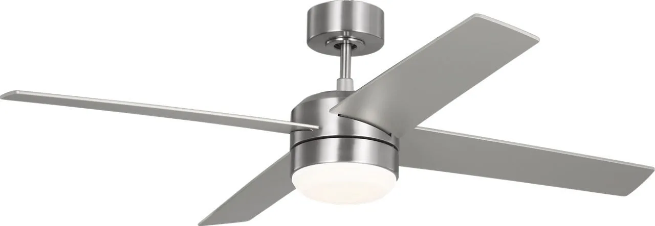Loni 52" Ceiling Fan in Brushed Steel