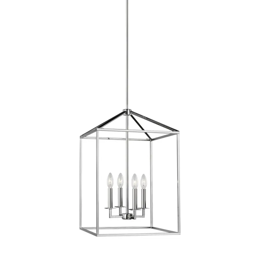 Perryton Four Light Hall Foyer in Chrome