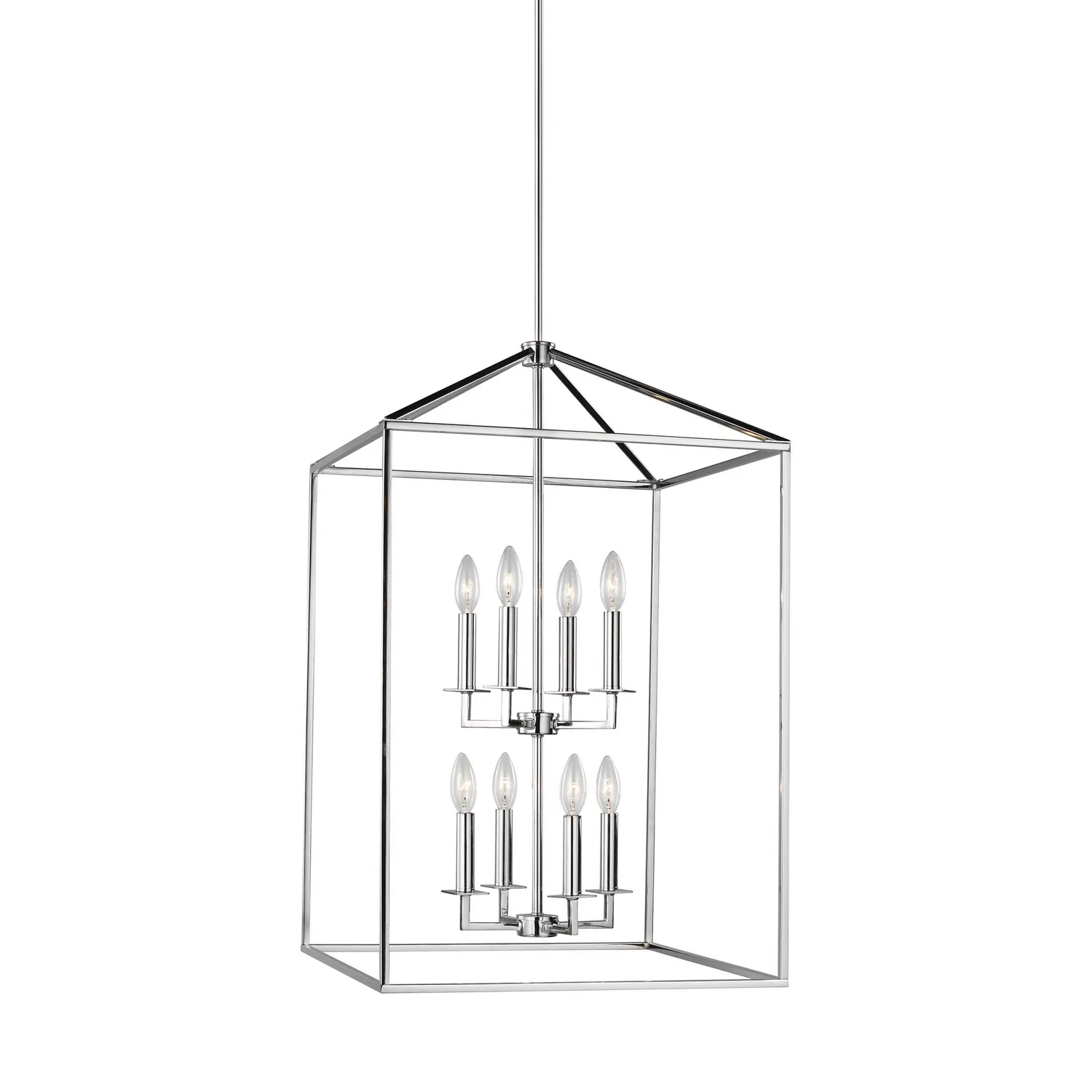 Perryton Eight Light Hall / Foyer Pendant in Chrome