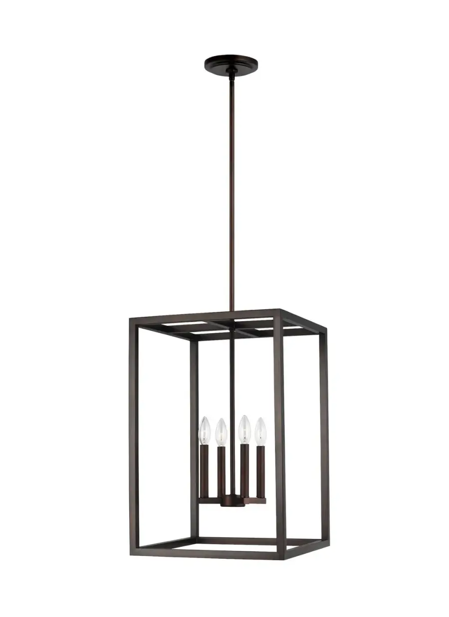 Moffet Street 4-Light Hall Foyer in Bronze