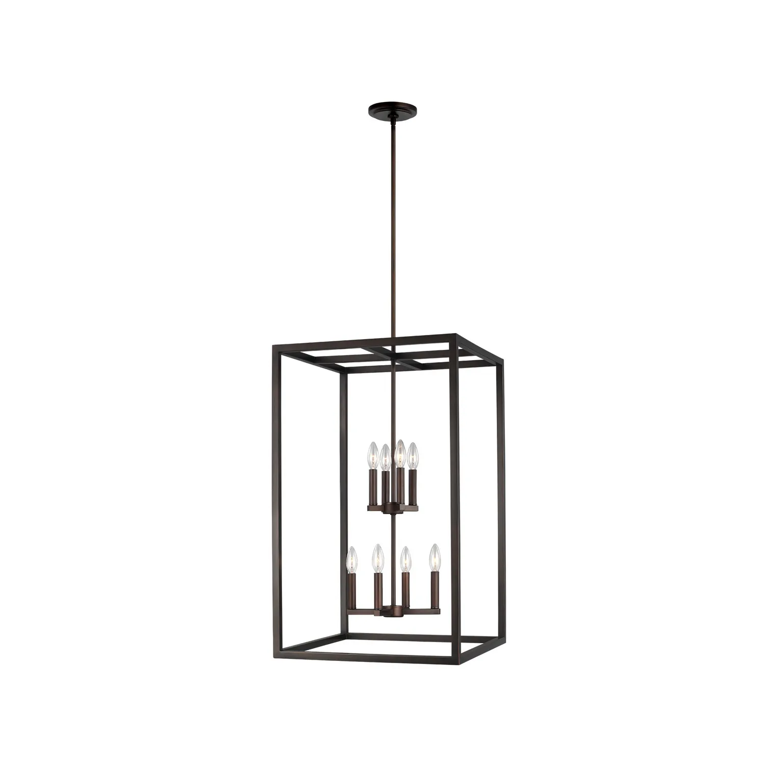 Moffet Street Eight Light Hall / Foyer Pendant in Bronze