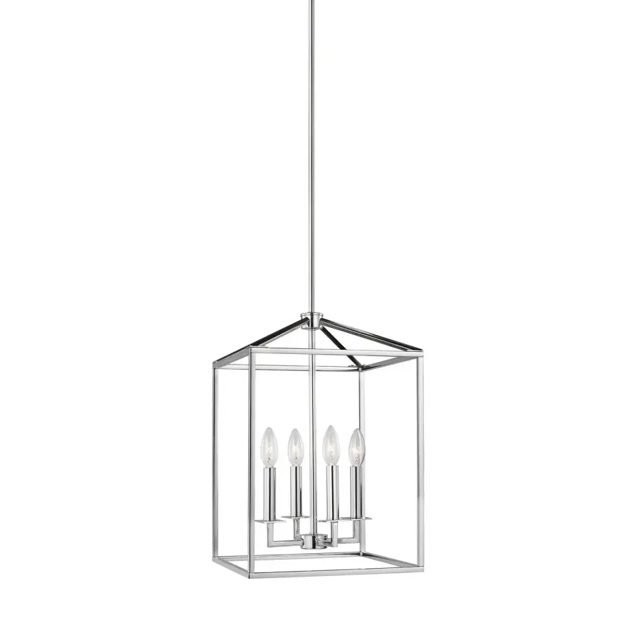 Perryton Four Light Hall / Foyer Pendant in Chrome