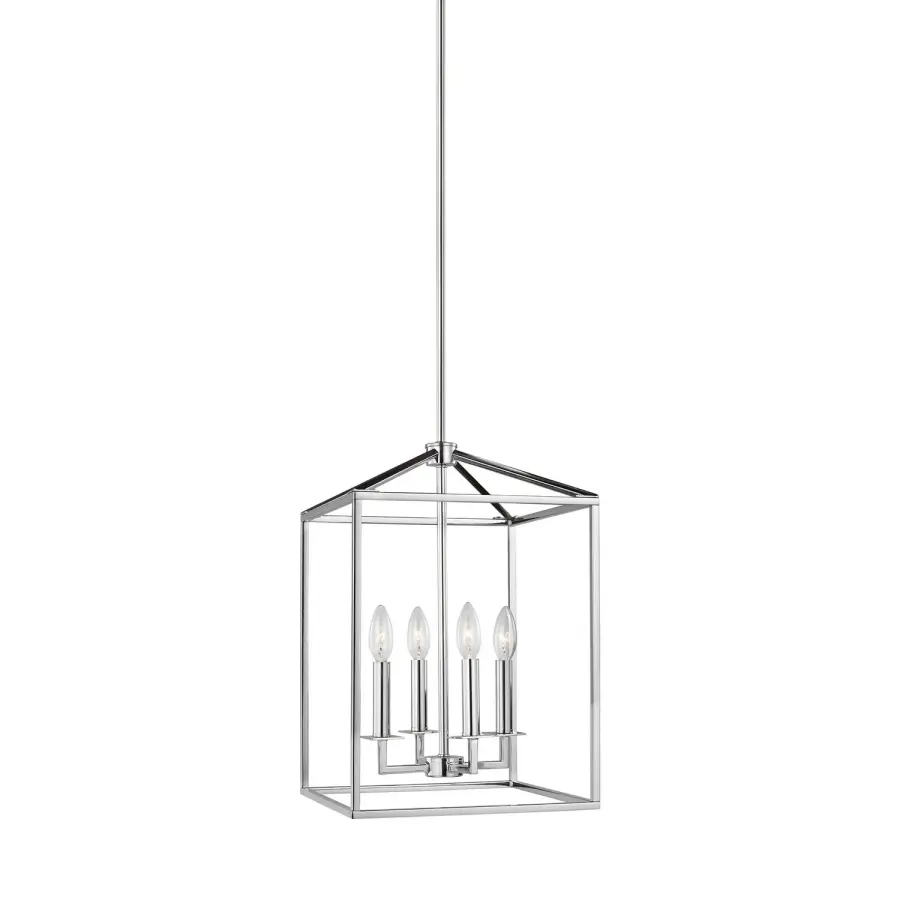 Perryton Four Light Hall Foyer in Chrome