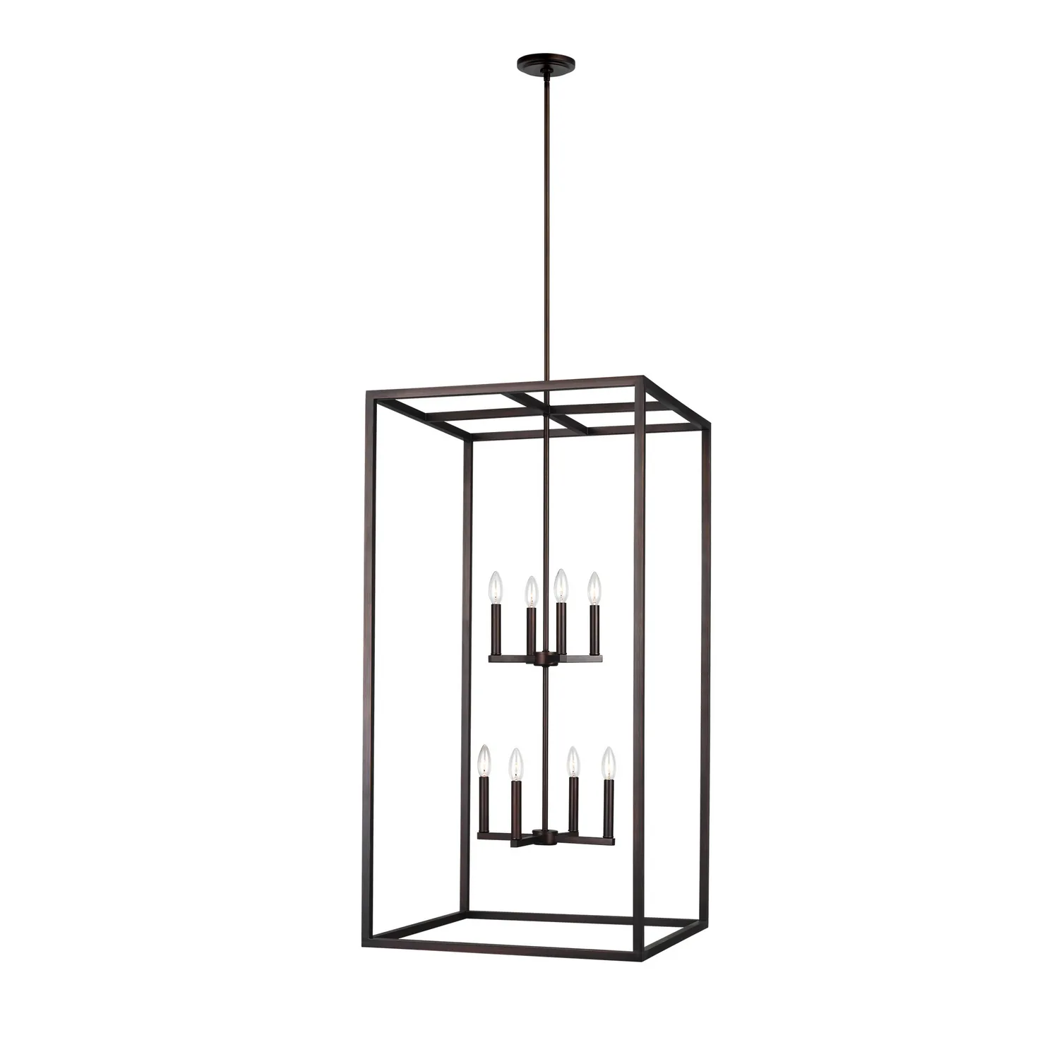 Moffet Street Eight Light Hall / Foyer Pendant in Bronze