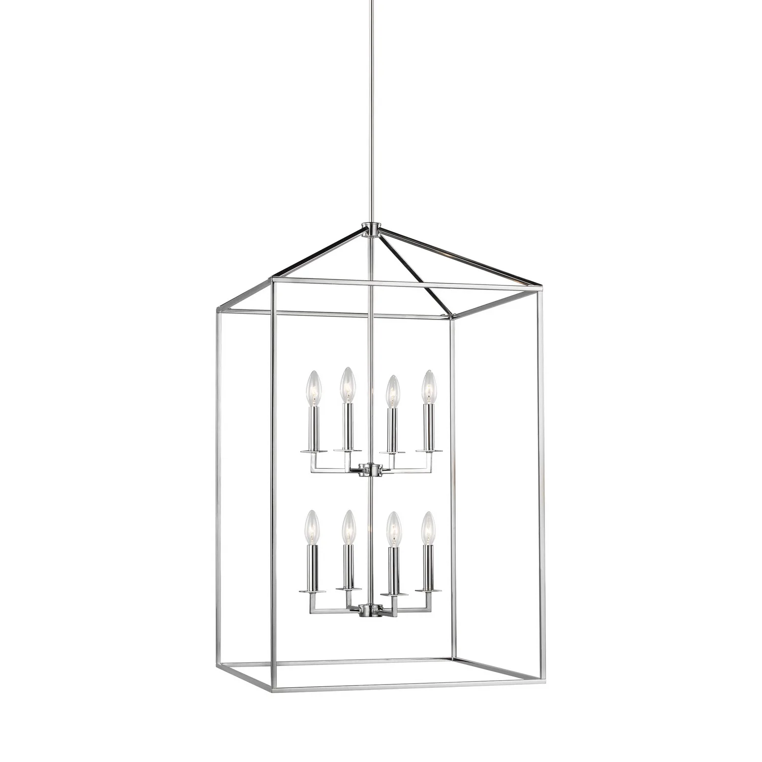 Perryton Eight Light Hall / Foyer Pendant in Chrome