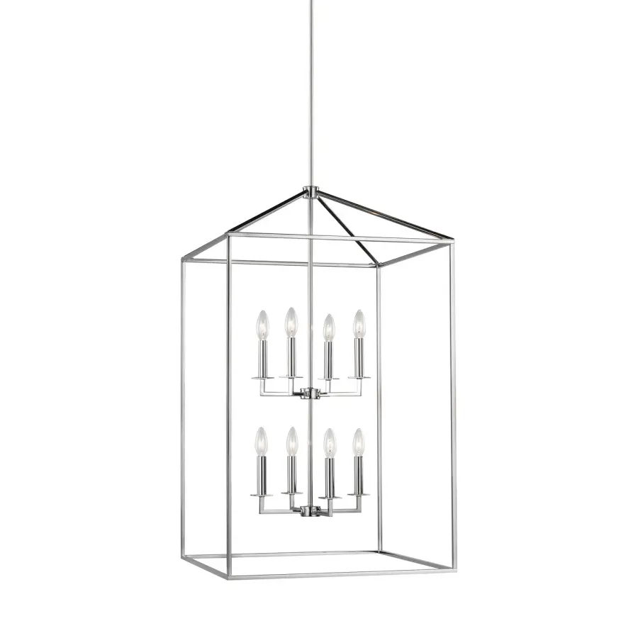 Perryton 8-Light Hall/Foyer Pendant in Chrome