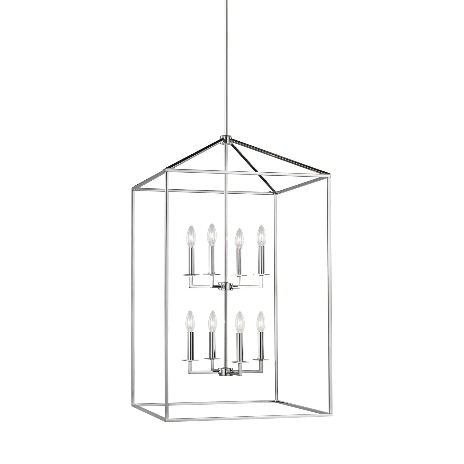 Perryton Eight Light Hall / Foyer in Chrome