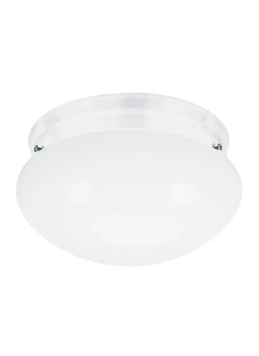Webster One Light Flush Mount in White