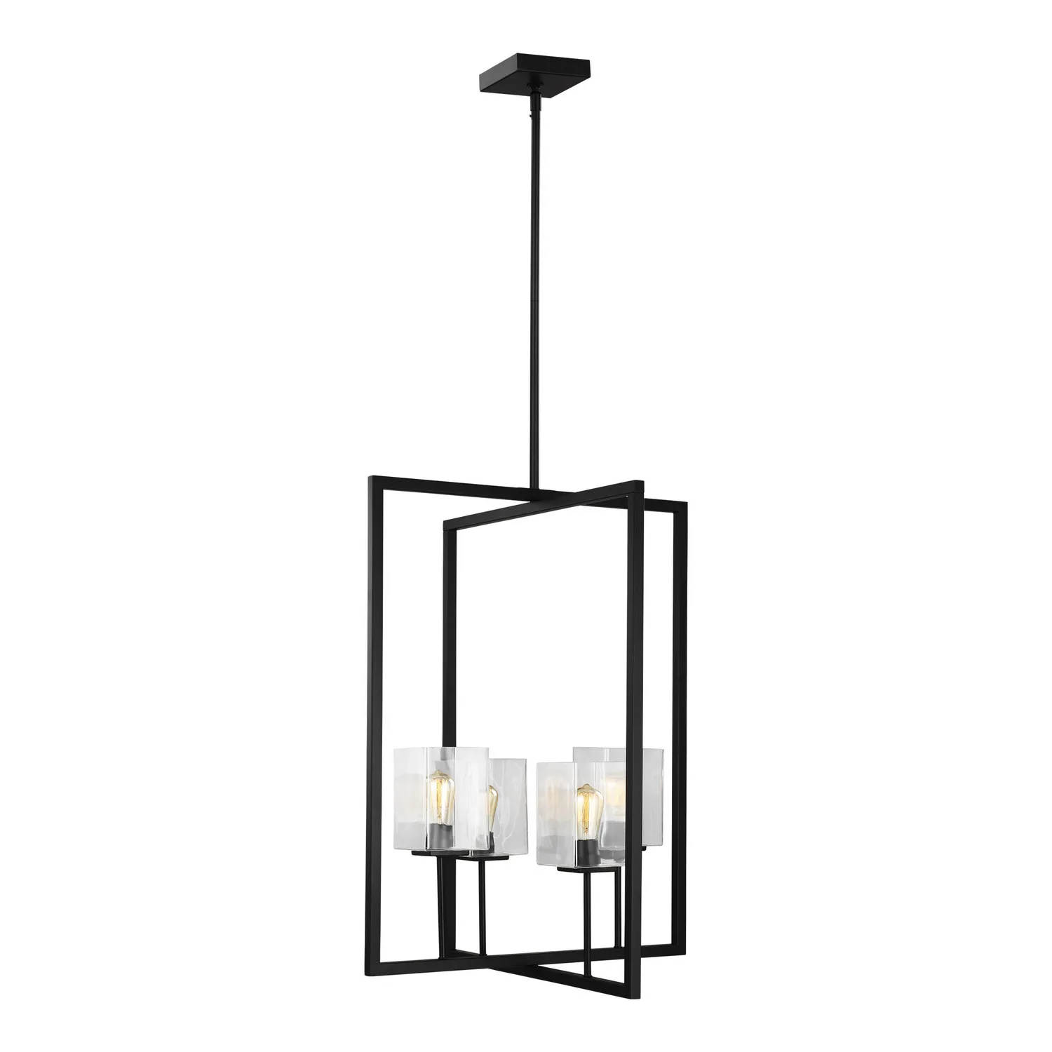 Mitte Four Light Hall / Foyer in Midnight Black
