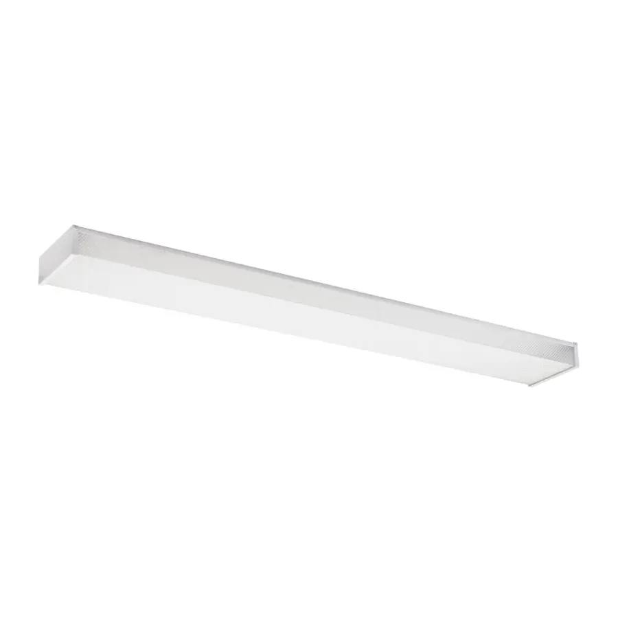 Drop Lens Fluorescent 2-Light Flush Mount in White