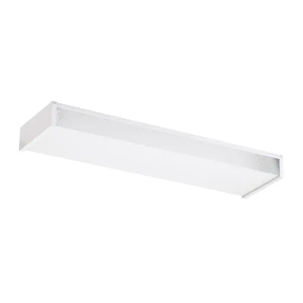 Collection: Drop Lens Fluorescent Designer: Sea Gull Rooms: Dining Room, Entry Room/Hallway, Kitchen Finish: White Glass: Clear Textured Width: 6.75" Height: 2.50" Length: 24.00" Weight: 3.15 lb Wire: 6.5" Black/White Canopy: DP:6.625`` W:24`` H:0.625`` Rectangular Number of Bulbs: 2 Maximum Wattage: 17.00 W Bulb Type: T8 Bulb Base: Medium Voltage: 120.00 V Material: Steel Country of Origin: India Safety Listing: UL Safety Rating: Damp Connection: Hardwired Energy Efficient Title 24 Spec Sheet Instructions Parts Diagram