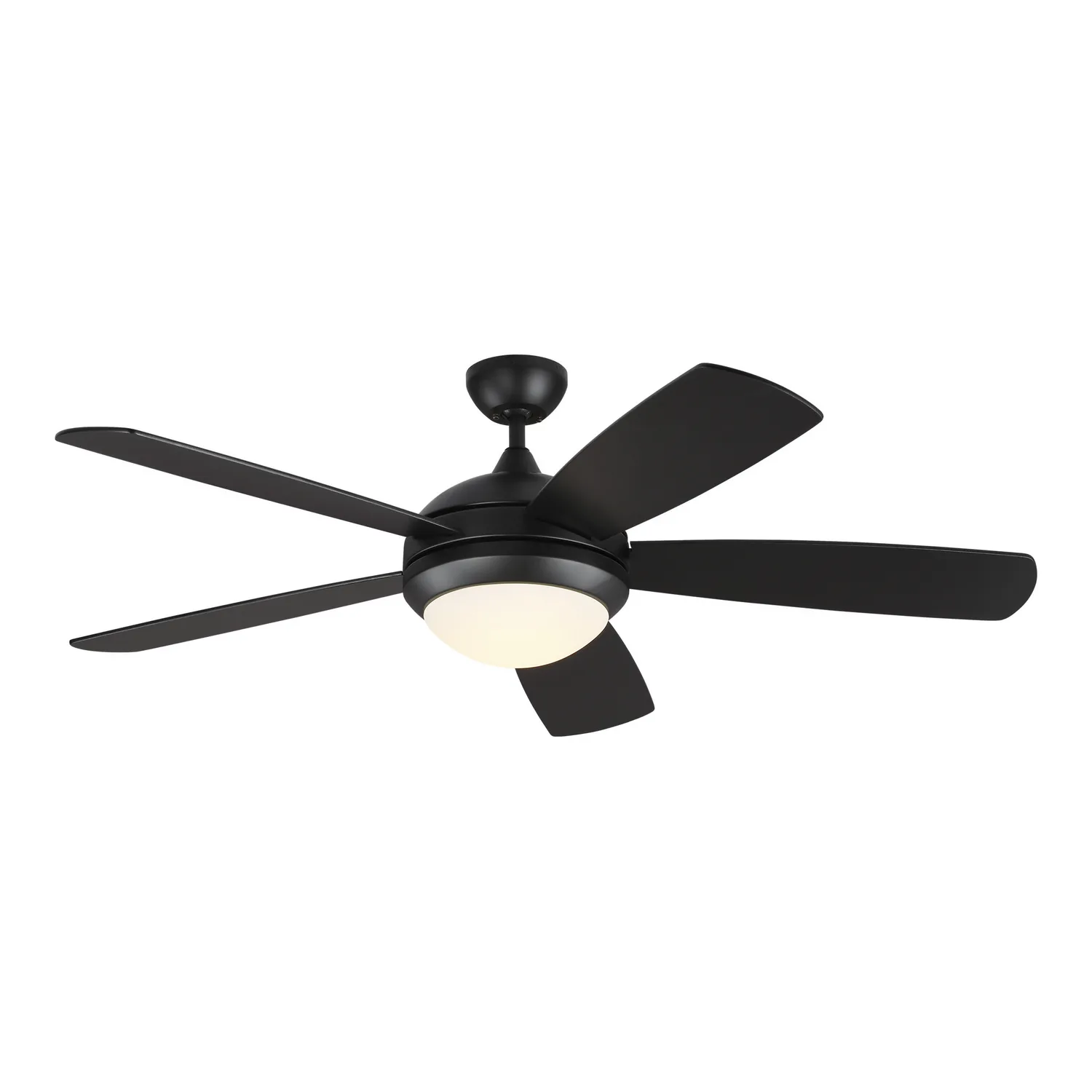 Discus 52" Ceiling Fan in Midnight Black