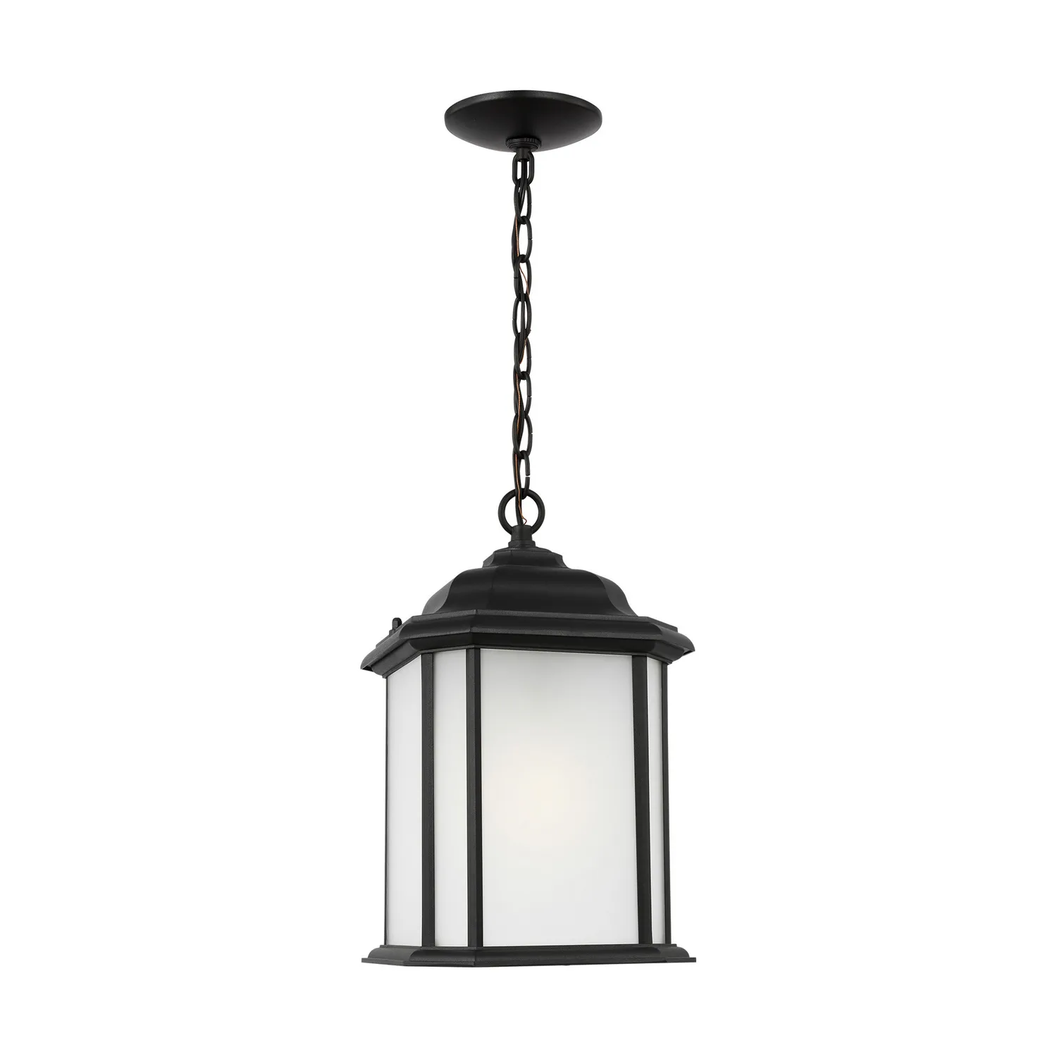 Kent One Light Outdoor Pendant in Black