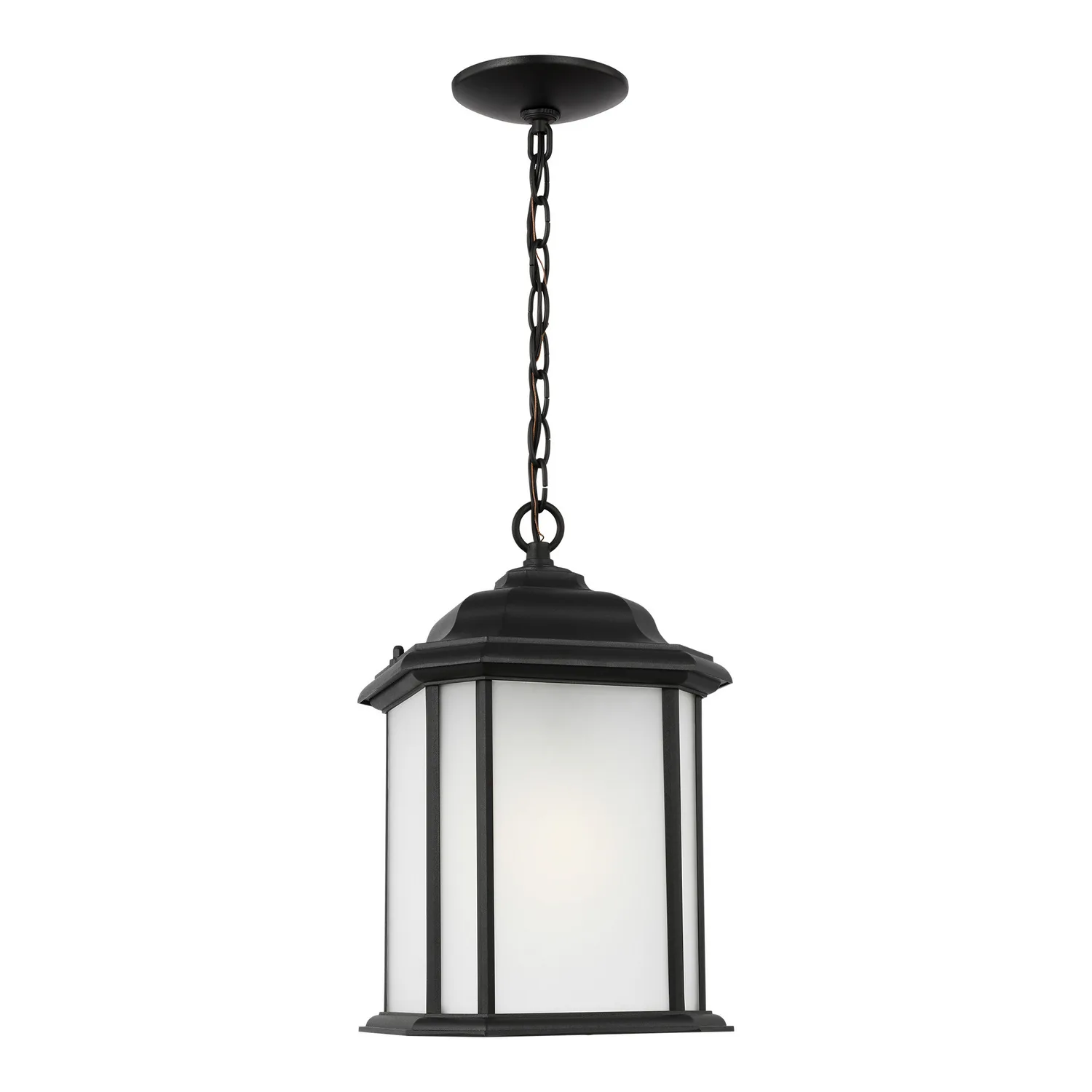 Kent One Light Outdoor Pendant in Black