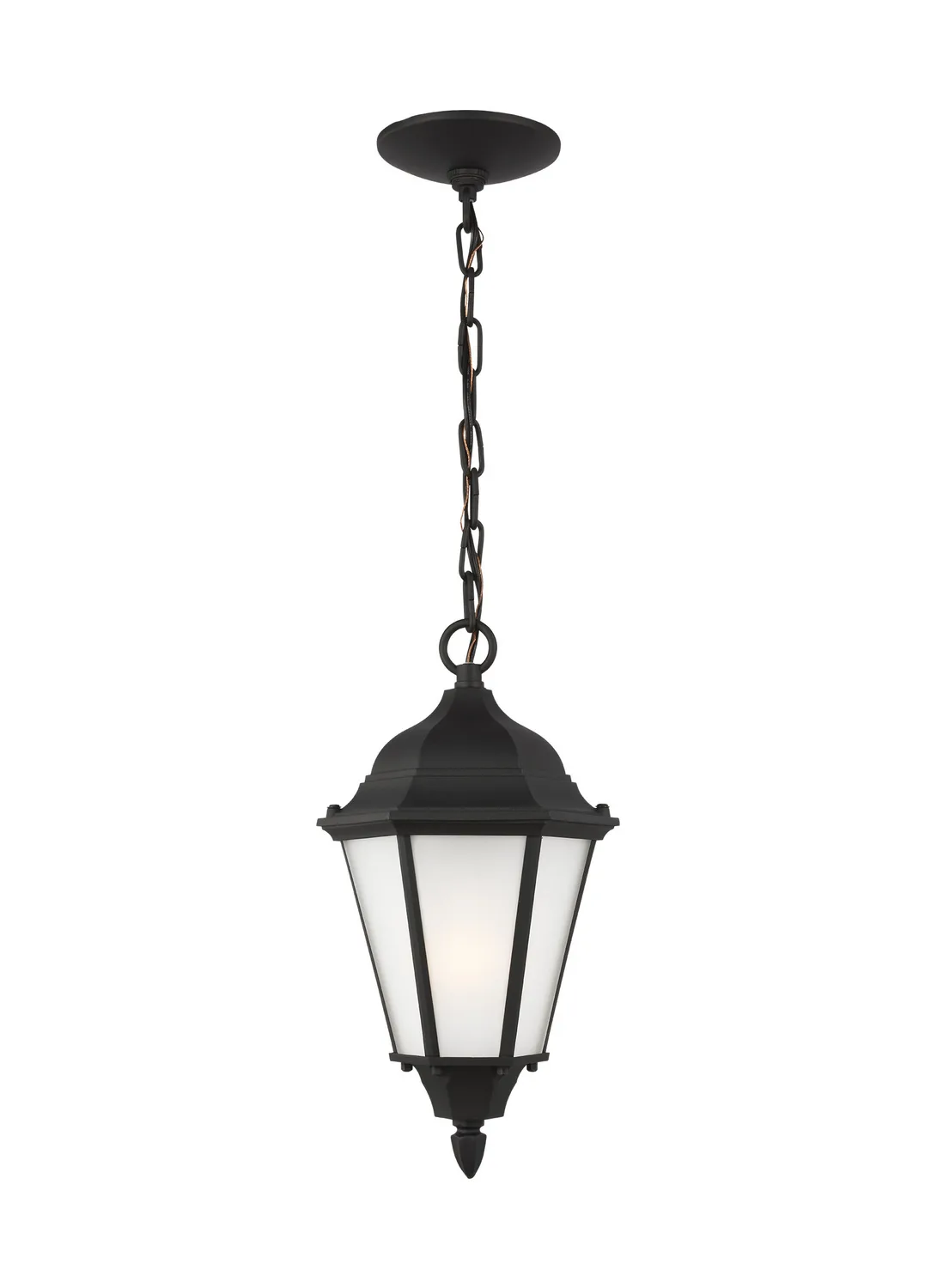 Bakersville One Light Outdoor Pendant in Black