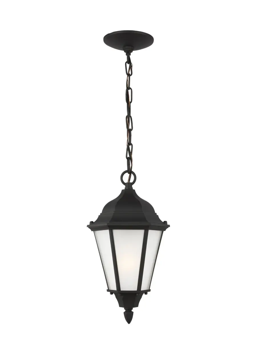 Bakersville One Light Outdoor Pendant in Black