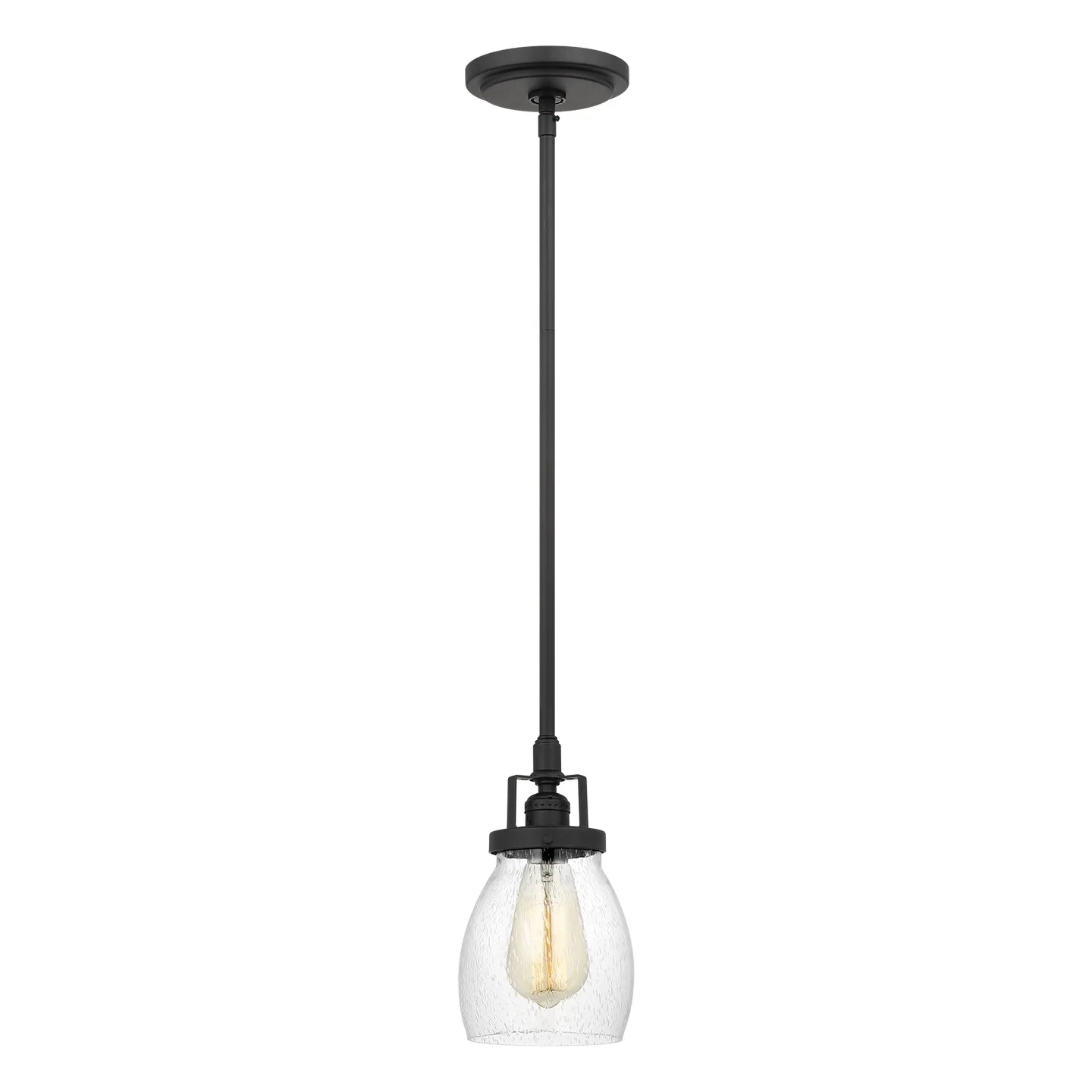 Belton One Light Mini-Pendant in Midnight Black