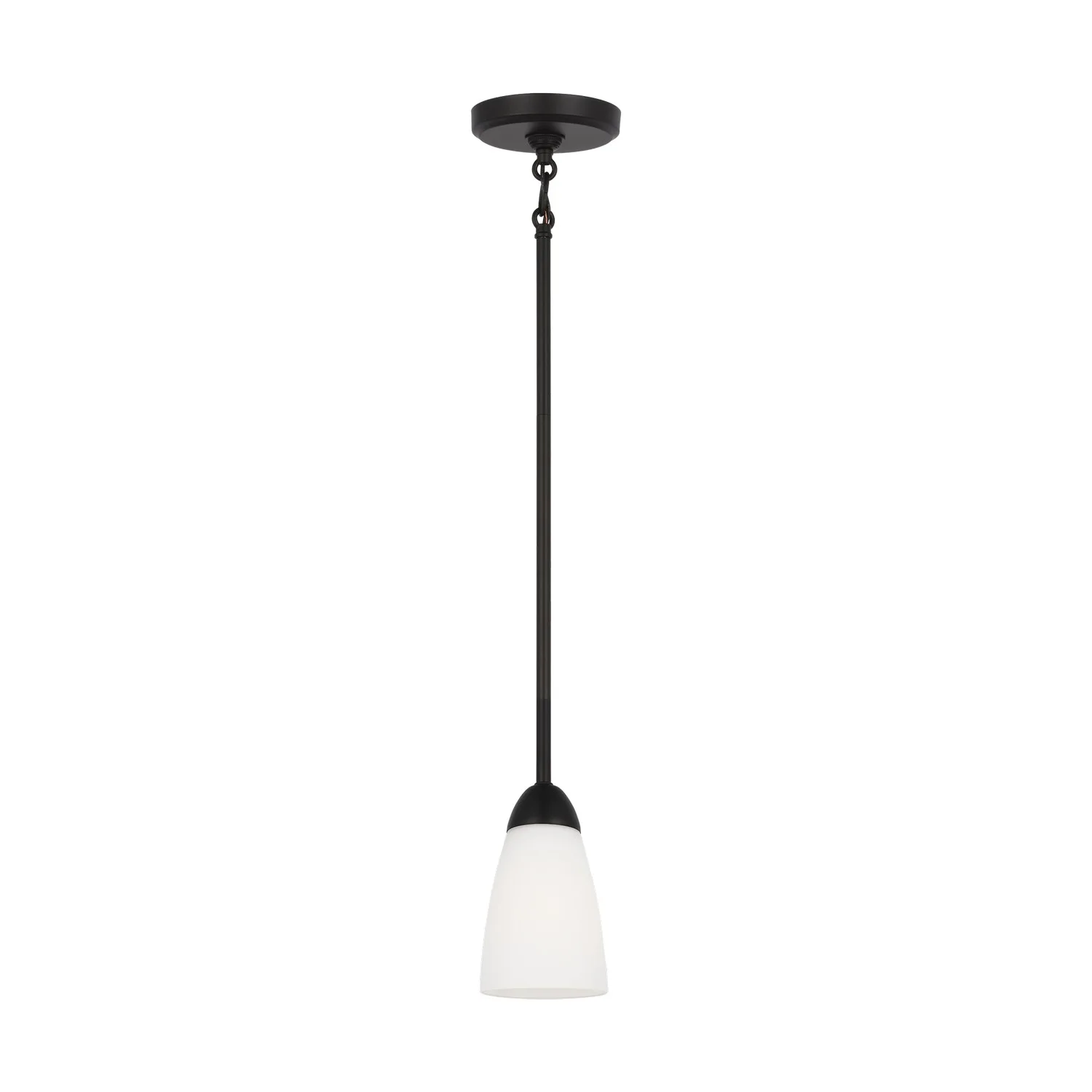 Seville One Light Mini Pendant in Midnight Black