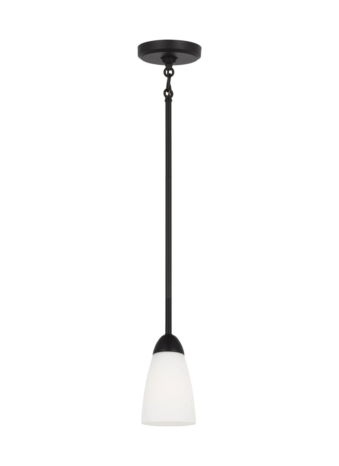Seville One Light Mini Pendant in Midnight Black
