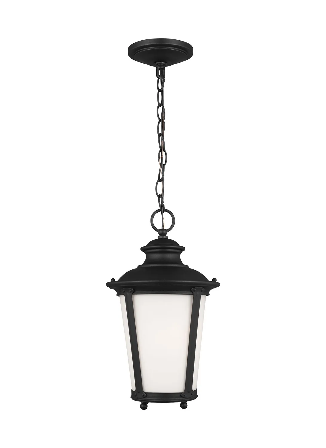Cape May One Light Outdoor Pendant in Black