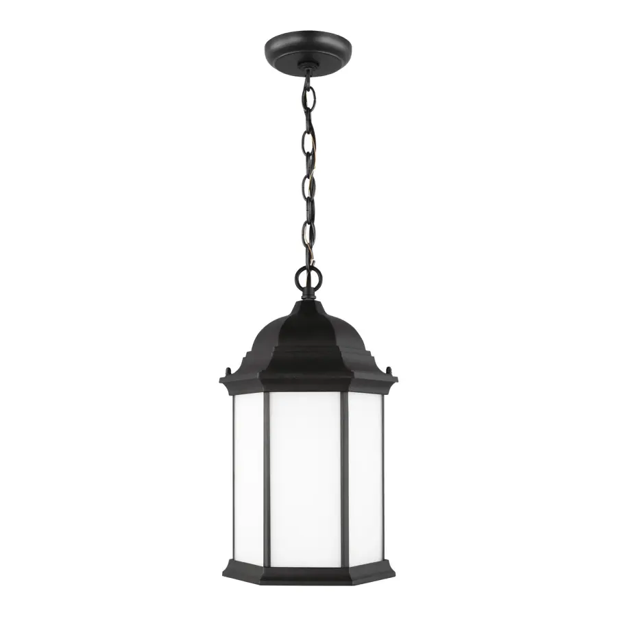 Sevier One Light Outdoor Pendant in Black