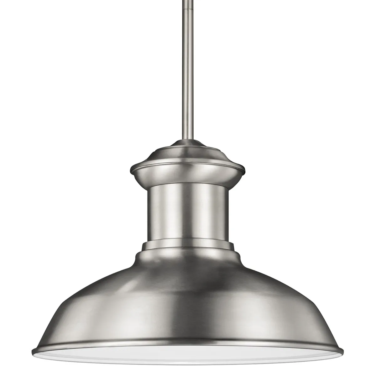 Fredricksburg One Light Outdoor Pendant in Satin Aluminum