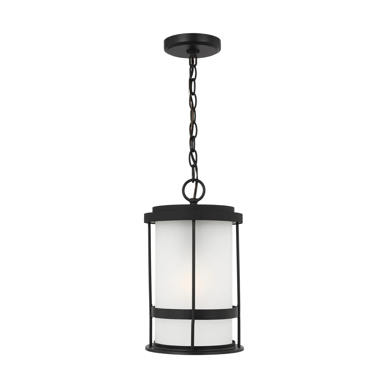 Wilburn One Light Outdoor Pendant in Black