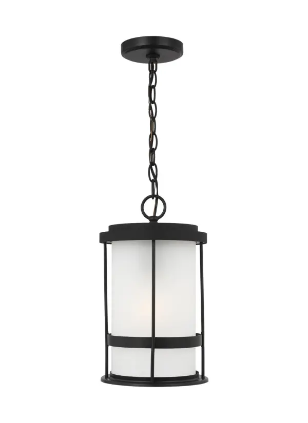 Collection: Wilburn Designer: Sea Gull Rooms: Outdoor Finish: Black Glass: Satin Etched Width: 8.00" Height: 14.00" Weight: 4.86 lb Chain: 36" Wire: 72" Black Canopy: D:5'' H:0.875'' Round Bulbs Included Number of Bulbs: 1 Maximum Wattage: 9.00 W Bulb Type: A19 Bulb Base: Medium Light Source: LED Light Output: 800.00 lm Color Temperature: 3000 K CRI: 90 Beam Spread: 230.00° Rated Average Life: 15000 Voltage: 120.00 V Material: Aluminum Country of Origin: China Safety Listing: cETL Safety Rating: Damp Energy Star Title 24 LED Spec Sheet Instructions Parts Diagram