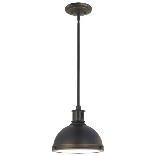 Collection: Pratt Street Metal Designer: Sea Gull Rooms: Dining Room, Entry Room/Hallway, Kitchen Finish: Autumn Bronze Glass: Clear Textured Notes: (3) 12`` Stems,(1) 6`` Stem Width: 9.50" Height: 8.50" Weight: 4.65 lb Wire: 120" Brown Rod: (3) 12",(1) 6" Canopy: D:5.5'' H:1.25'' Round Number of Bulbs: 1 Maximum Wattage: 75.00 W Bulb Type: A19 Bulb Base: Medium Voltage: 120.00 V Material: Steel Country of Origin: Philippines Safety Listing: cETL Safety Rating: Damp Connection: Hardwired Title 24 Spec Sheet Instructions Parts Diagram