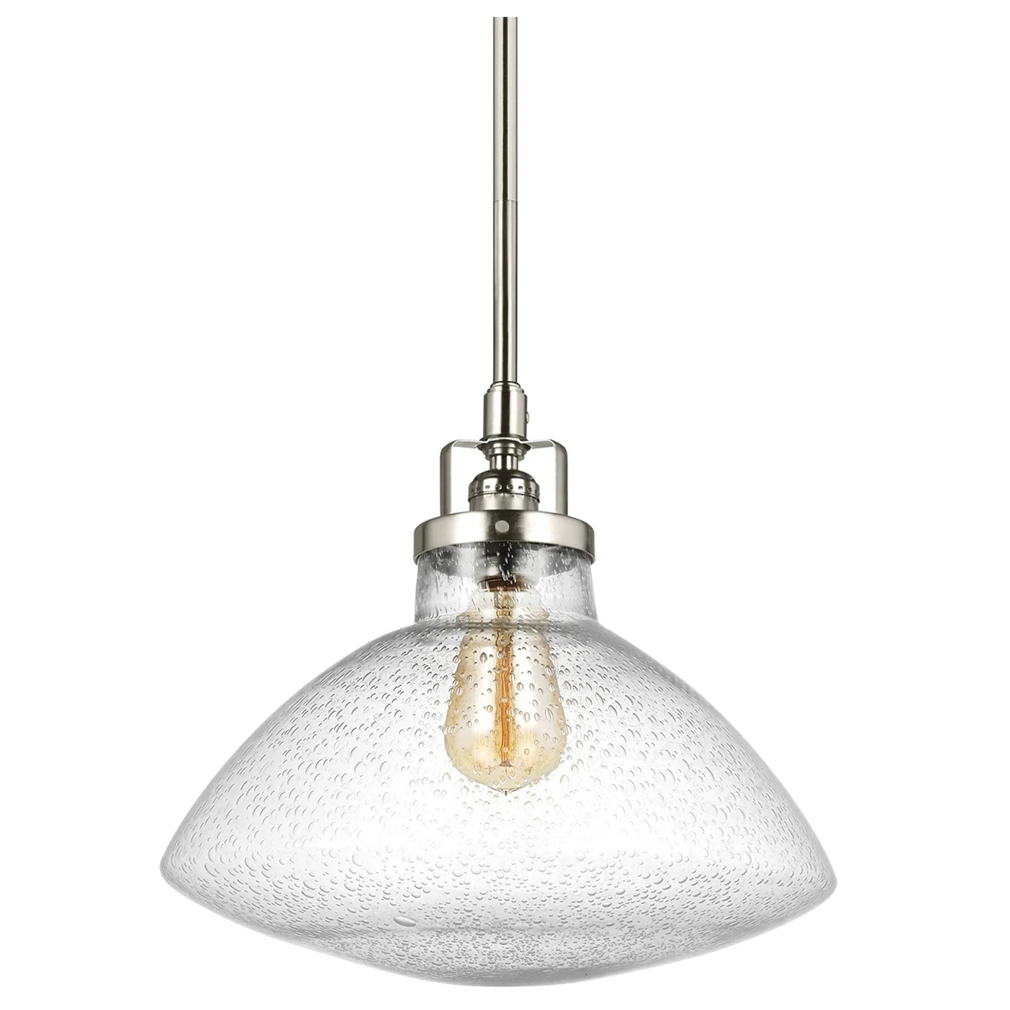 Belton One Light Pendant in Brushed Nickel