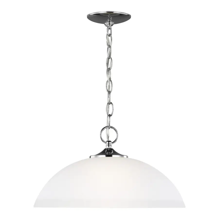 Geary One Light Pendant in Chrome