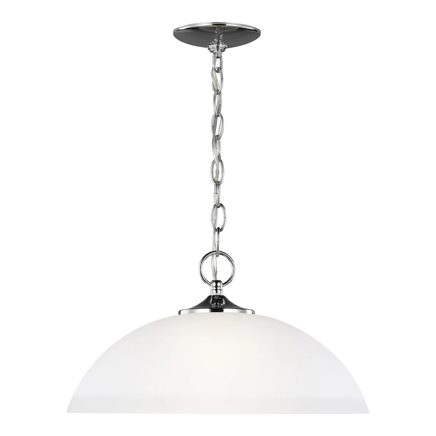 Geary One Light Pendant in Chrome