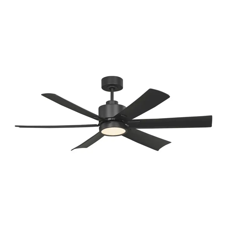Flera Smart 52" LED Ceiling Fan in Midnight Black