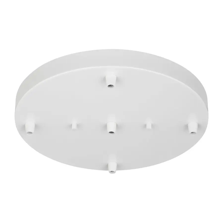 Multi-Port 5-Light Cluster Canopy in White