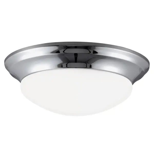 Collection: Nash Designer: Sea Gull Rooms: Dining Room, Entry Room/Hallway, Kitchen Finish: Chrome Glass: Satin Etched Width: 11.50" Height: 4.00" Weight: 2.90 lb Wire: 6.5" Black/White Canopy: D:11.5`` H:1 11/16`` Round Number of Bulbs: 1 Maximum Wattage: 60.00 W Bulb Type: A19 Bulb Base: Medium Voltage: 120.00 V Material: Steel Country of Origin: Vietnam Safety Listing: C-UL-US Safety Rating: Damp Connection: Hardwired Title 24 Spec Sheet Instructions Parts Diagram
