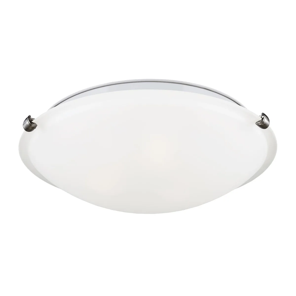 Clip Ceiling 3-Light Flush Mount in Brushed Nickel