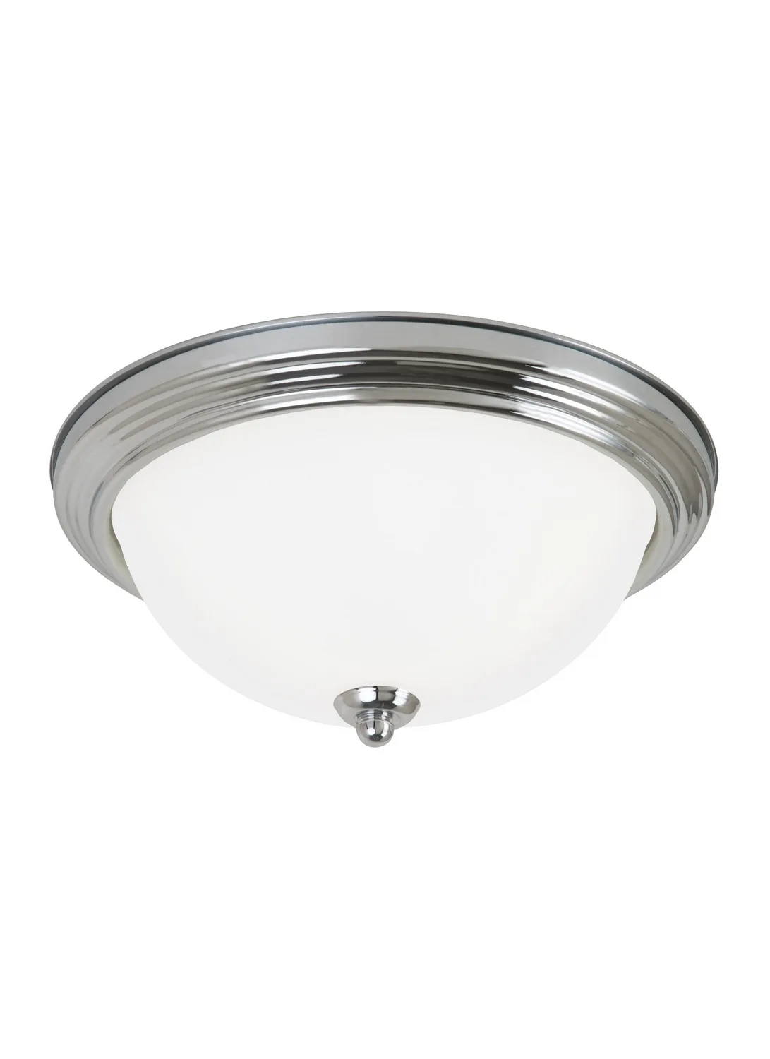 Geary One Light Flush Mount in Chrome