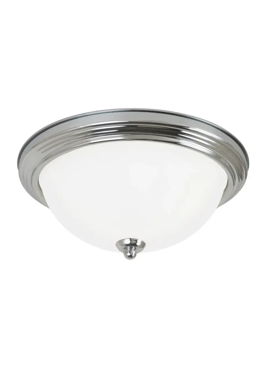 Geary One Light Flush Mount in Chrome