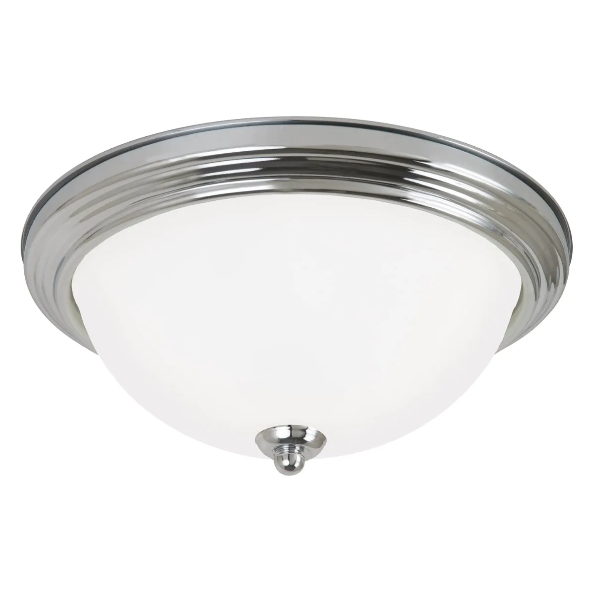 Geary Three Light Flush Mount in Chrome