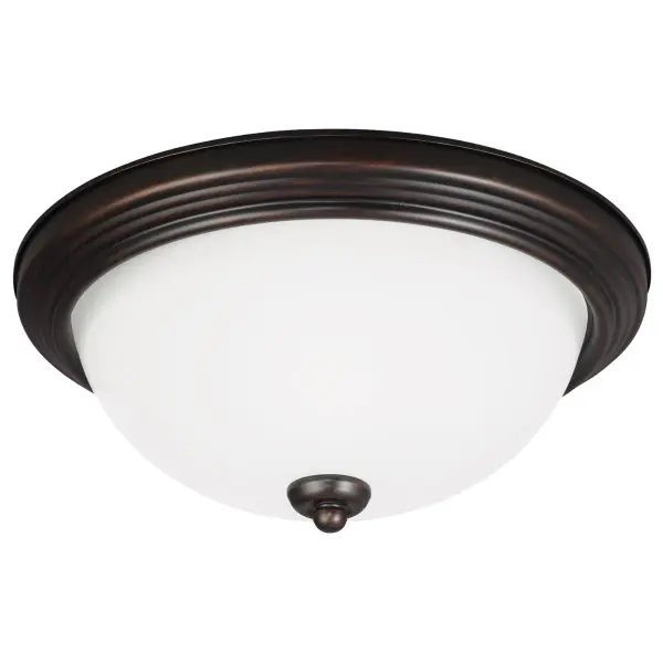 Geary 3-Light Flush Mount in Bronze