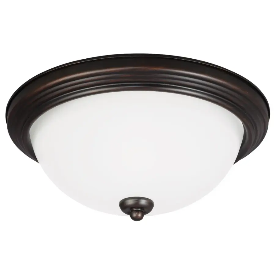 Geary 3-Light Flush Mount in Bronze