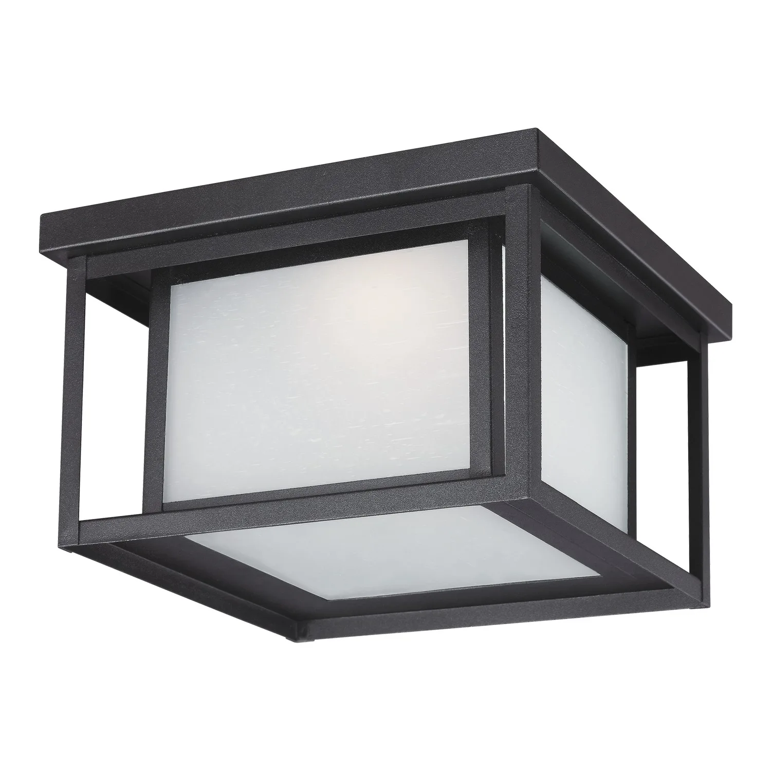 Hunnington LED Outdoor Flush Mount in Black