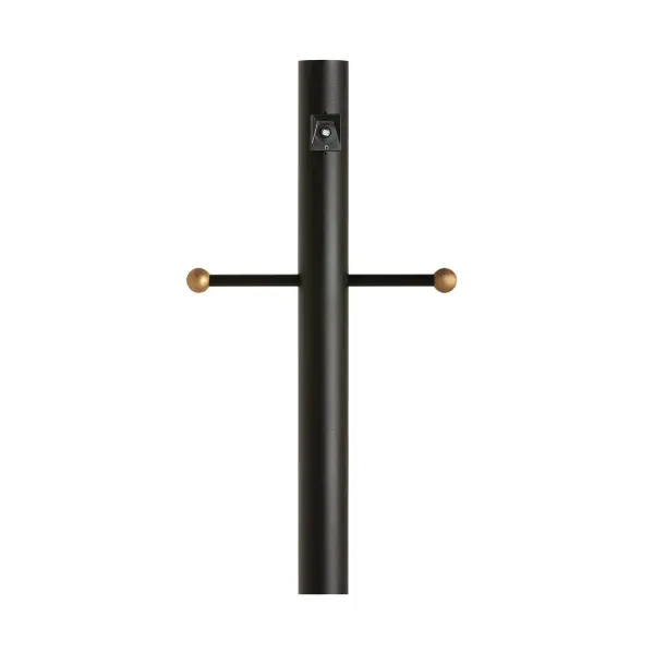 Outdoor Post with Ladder Rest and Photo Cell