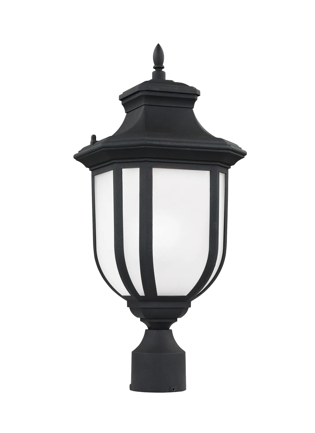 Childress One Light Outdoor Post Lantern in Black