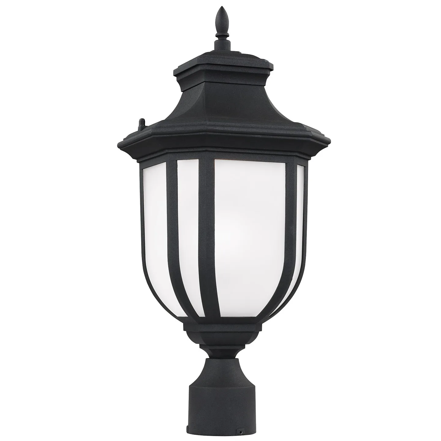 Childress One Light Outdoor Post Lantern in Black