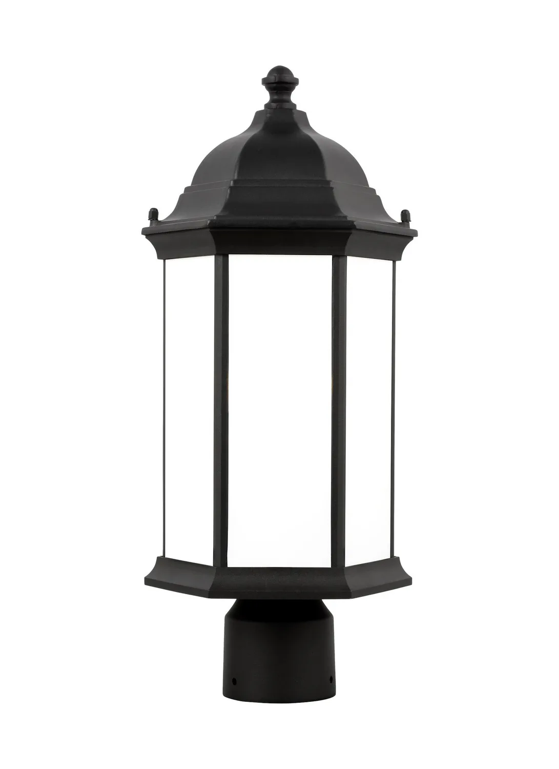 Sevier One Light Outdoor Post Lantern in Black