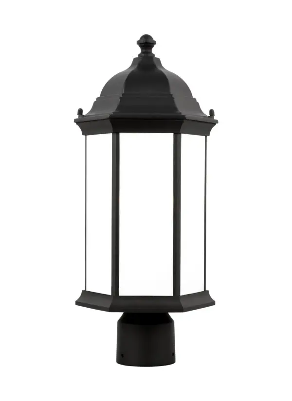 The Sevier post lantern delivers reliable outdoor illumination in a compact 8-inch profile. Its wet-rated die-cast aluminum construction and integrated LED make it ideal for coastal and weather-exposed locations.