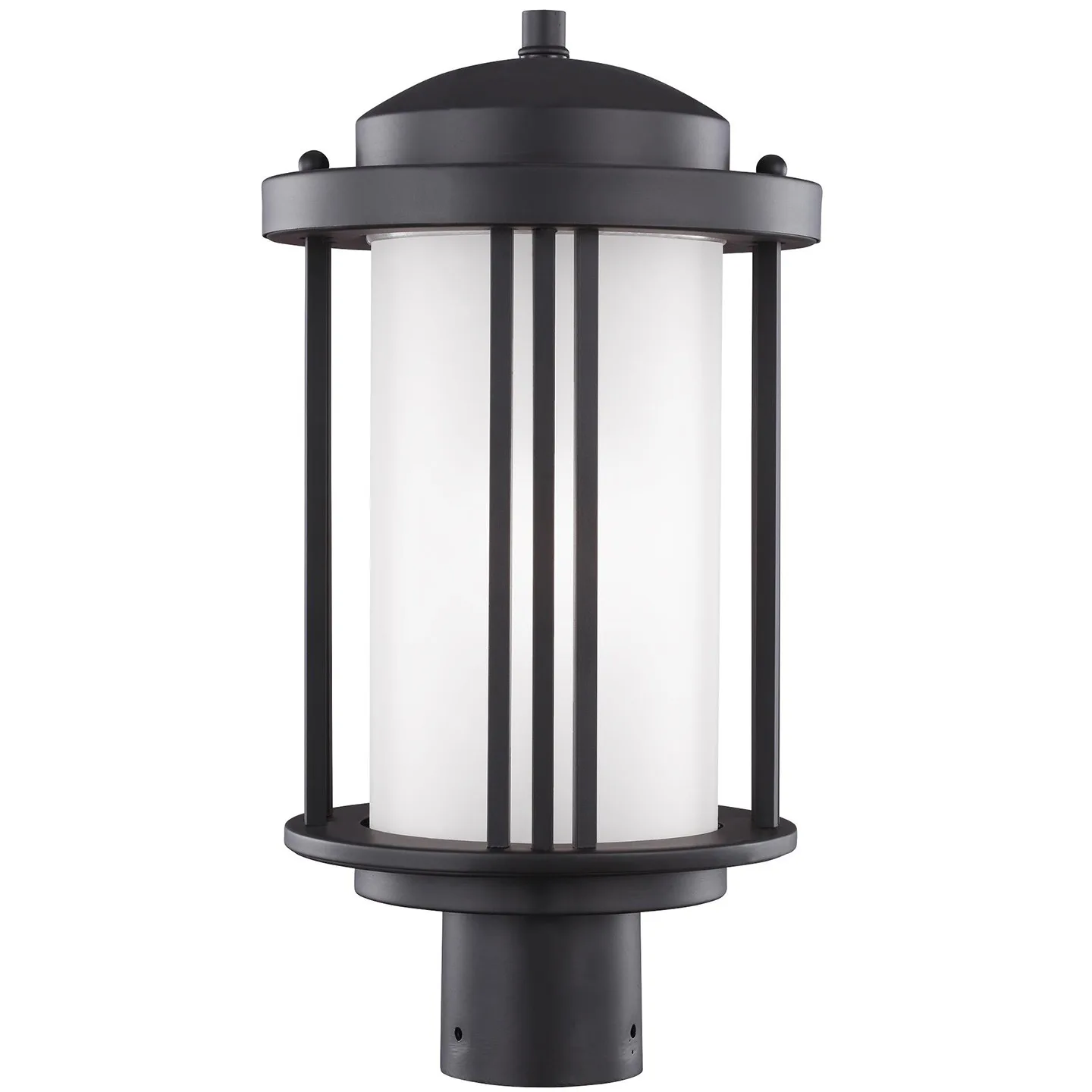 Crowell One Light Outdoor Post Lantern in Black