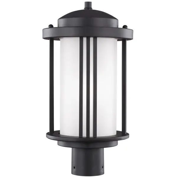 Crowell One Light Outdoor Post Lantern in Black