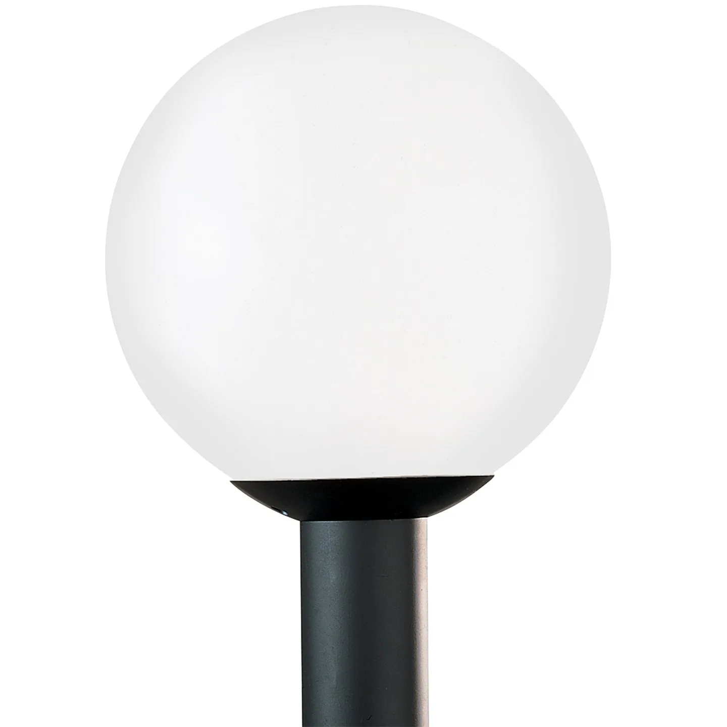 Outdoor Globe One Light Post Lantern in White